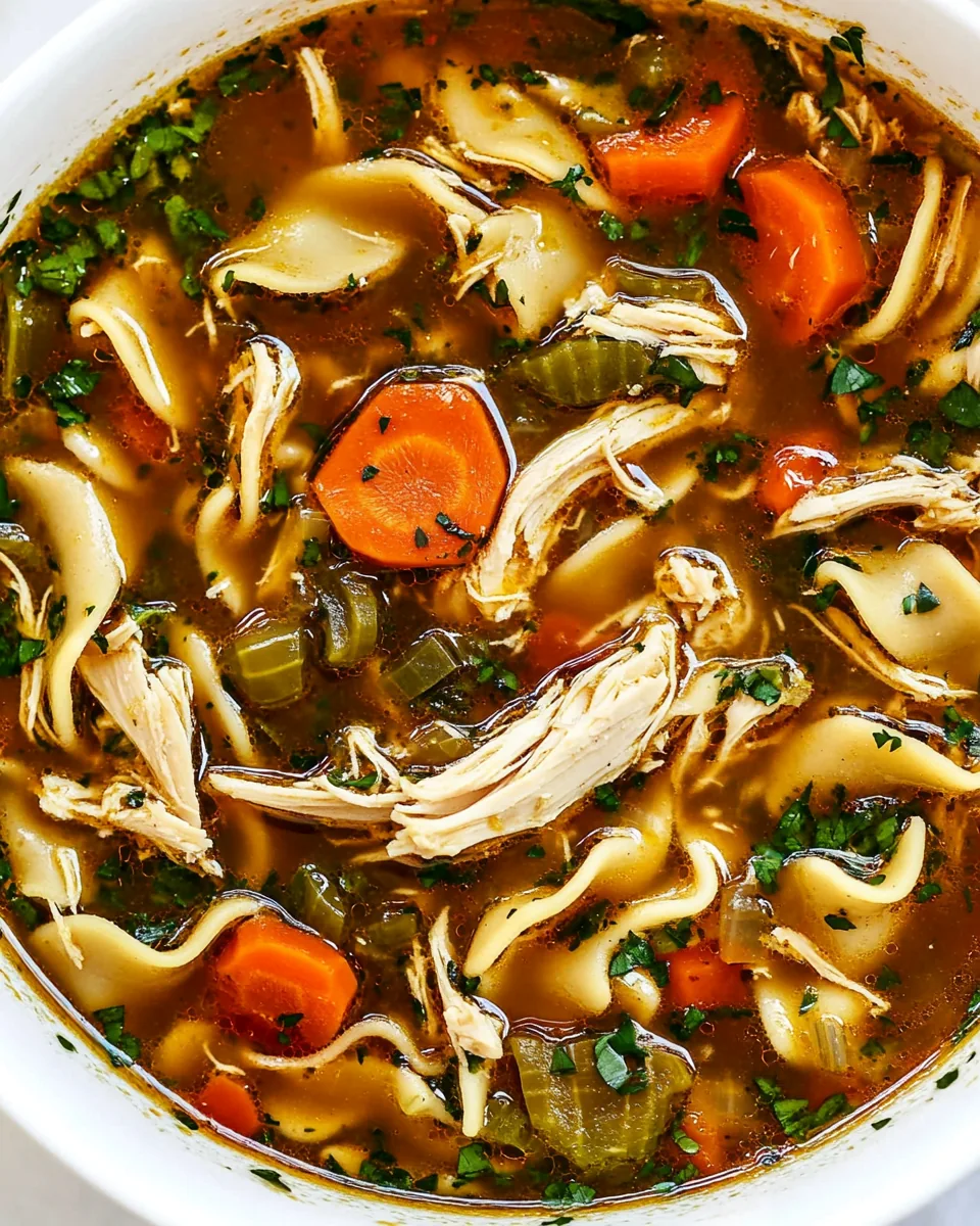 Flu Fighter Chicken Noodle Soup