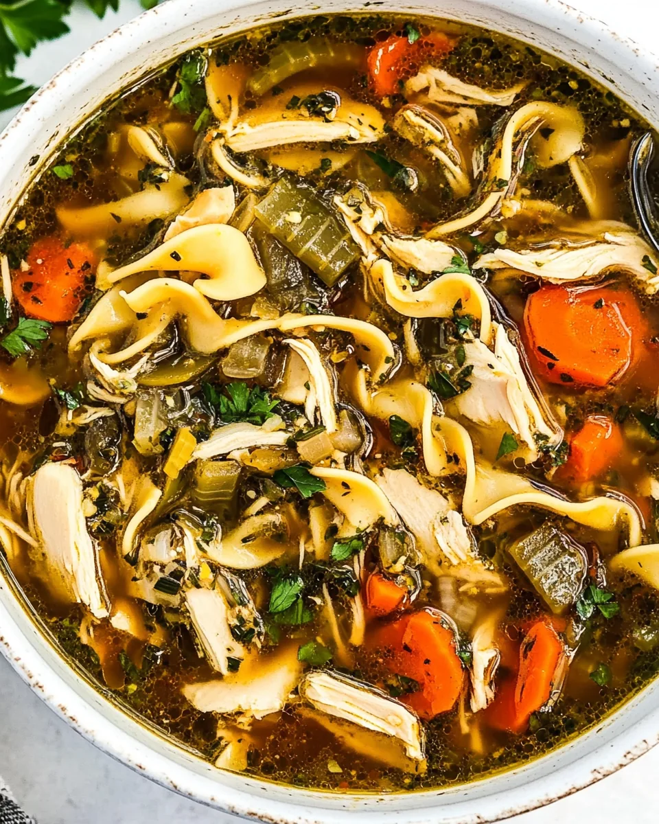Flu Fighter Chicken Noodle Soup