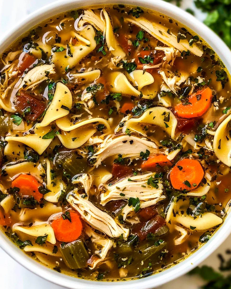 Flu Fighter Chicken Noodle Soup