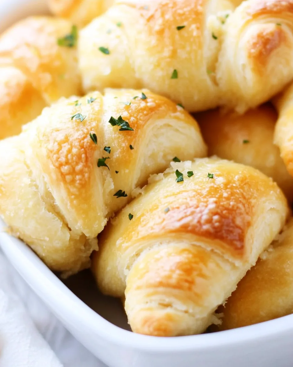Garlic Butter Cheesy Crescent Rolls