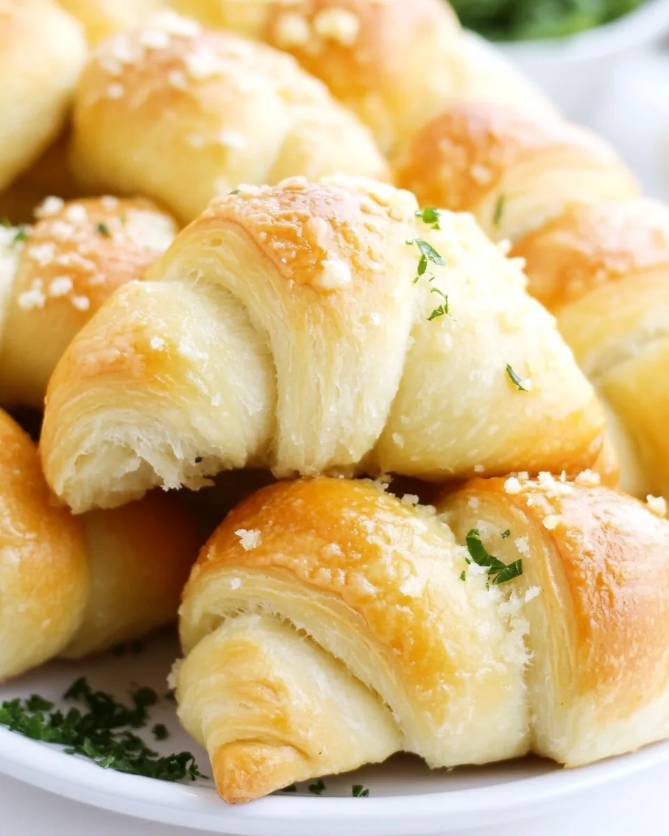 Garlic Butter Cheesy Crescent Rolls