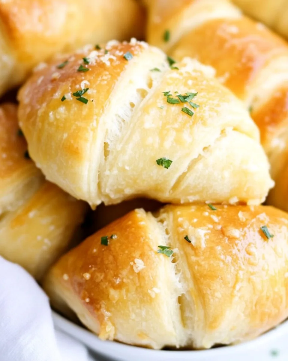 Garlic Butter Cheesy Crescent Rolls