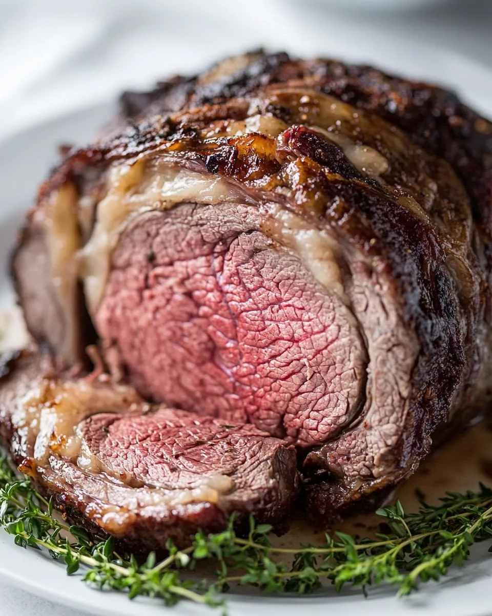 Garlic Butter Prime Rib