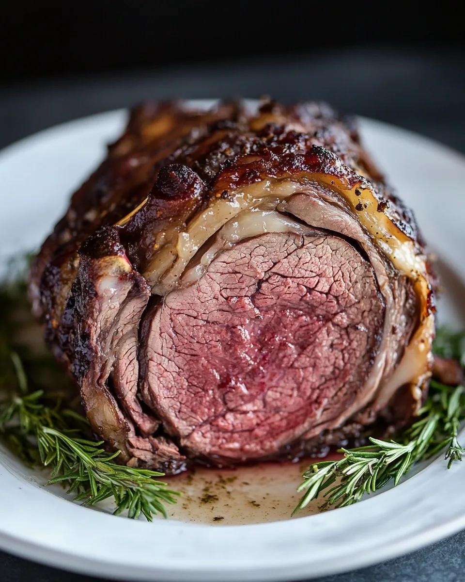 Garlic Butter Prime Rib