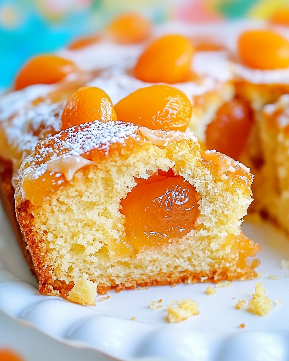 German Apricot Cake