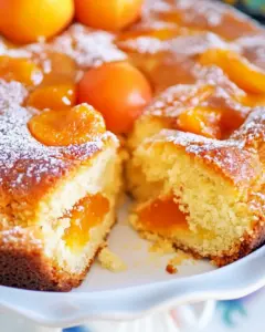German Apricot Cake