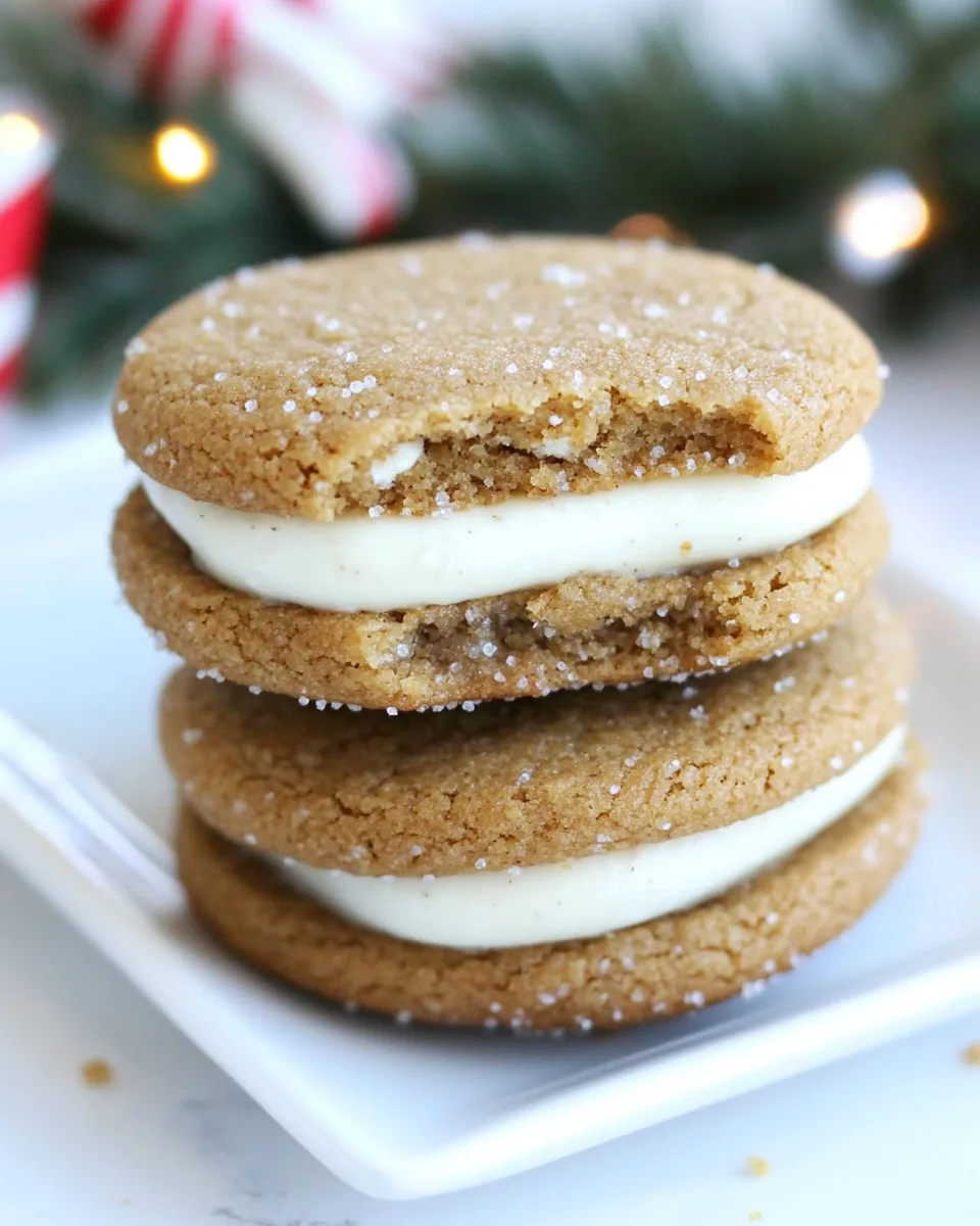 Gingersnap Sandwich Cookies
