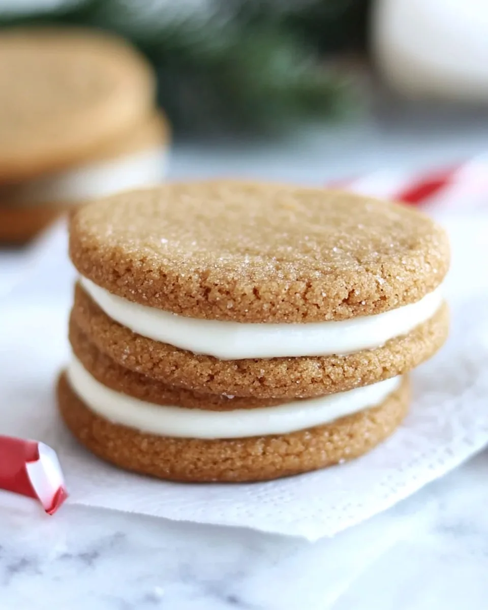 Gingersnap Sandwich Cookies