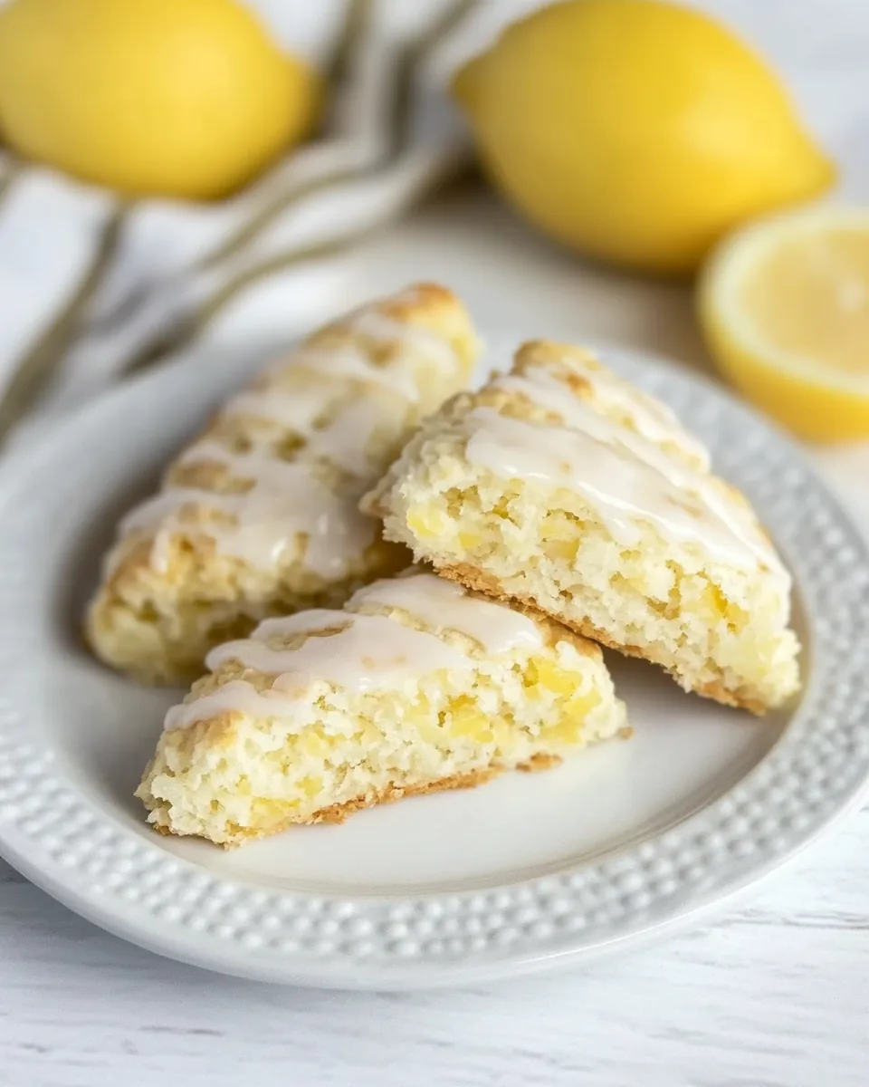 Glazed Lemon Tea Scones