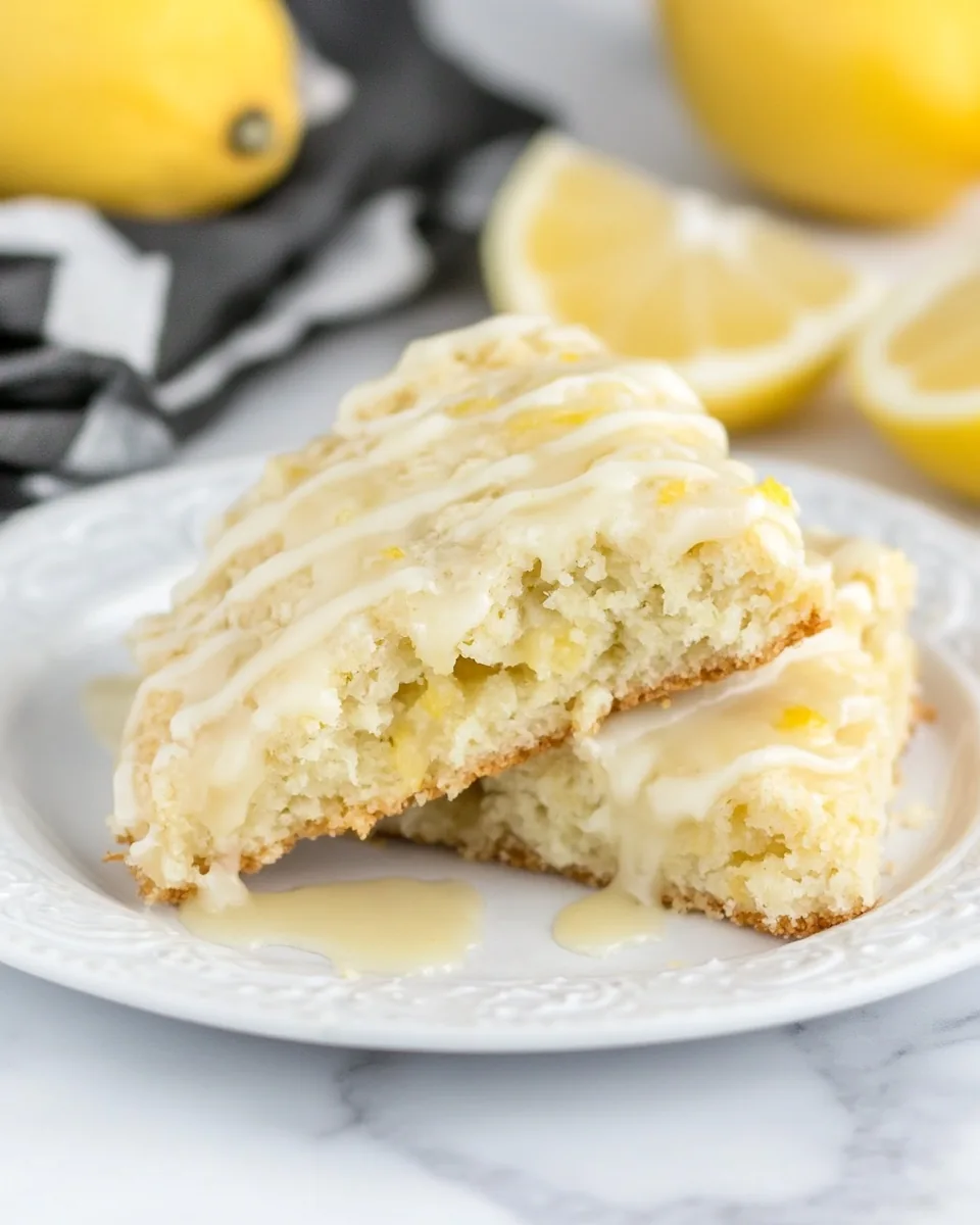 Glazed Lemon Tea Scones