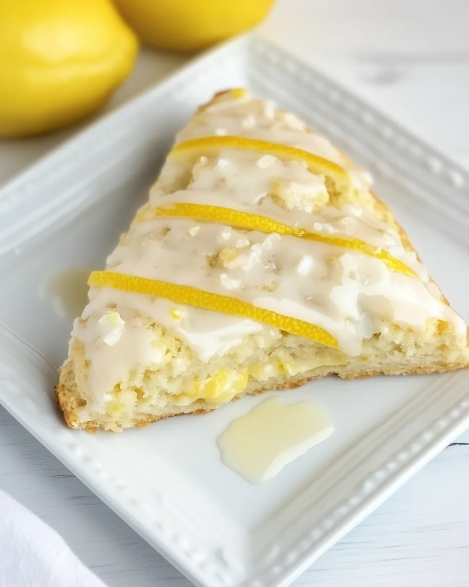 Glazed Lemon Tea Scones