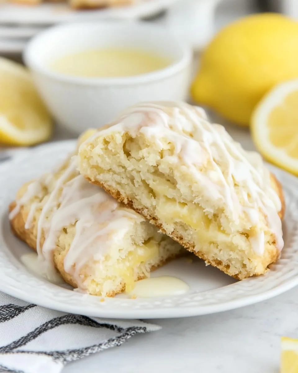 Glazed Lemon Tea Scones