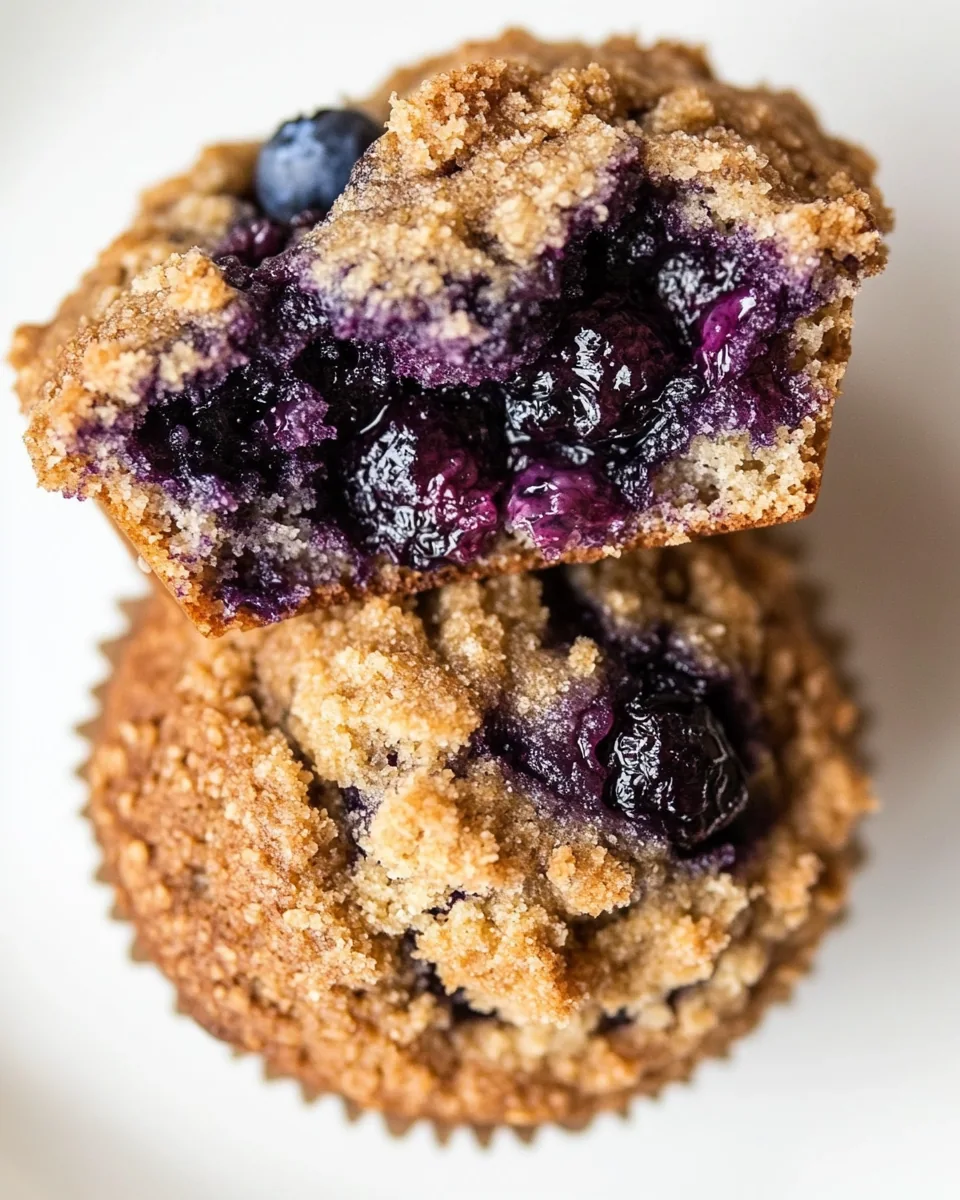 Gluten Free Blueberry Sourdough Muffins