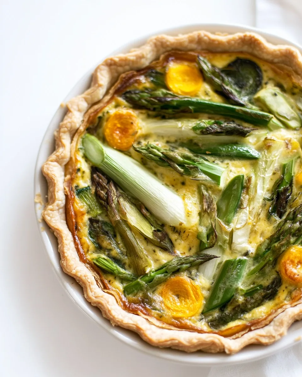 Gluten Free Spring Veggie Quiche