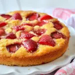 Gluten Free Strawberry Rhubarb Upside Down Cake