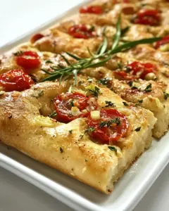 Gluten Free Tomato and Leek Focaccia