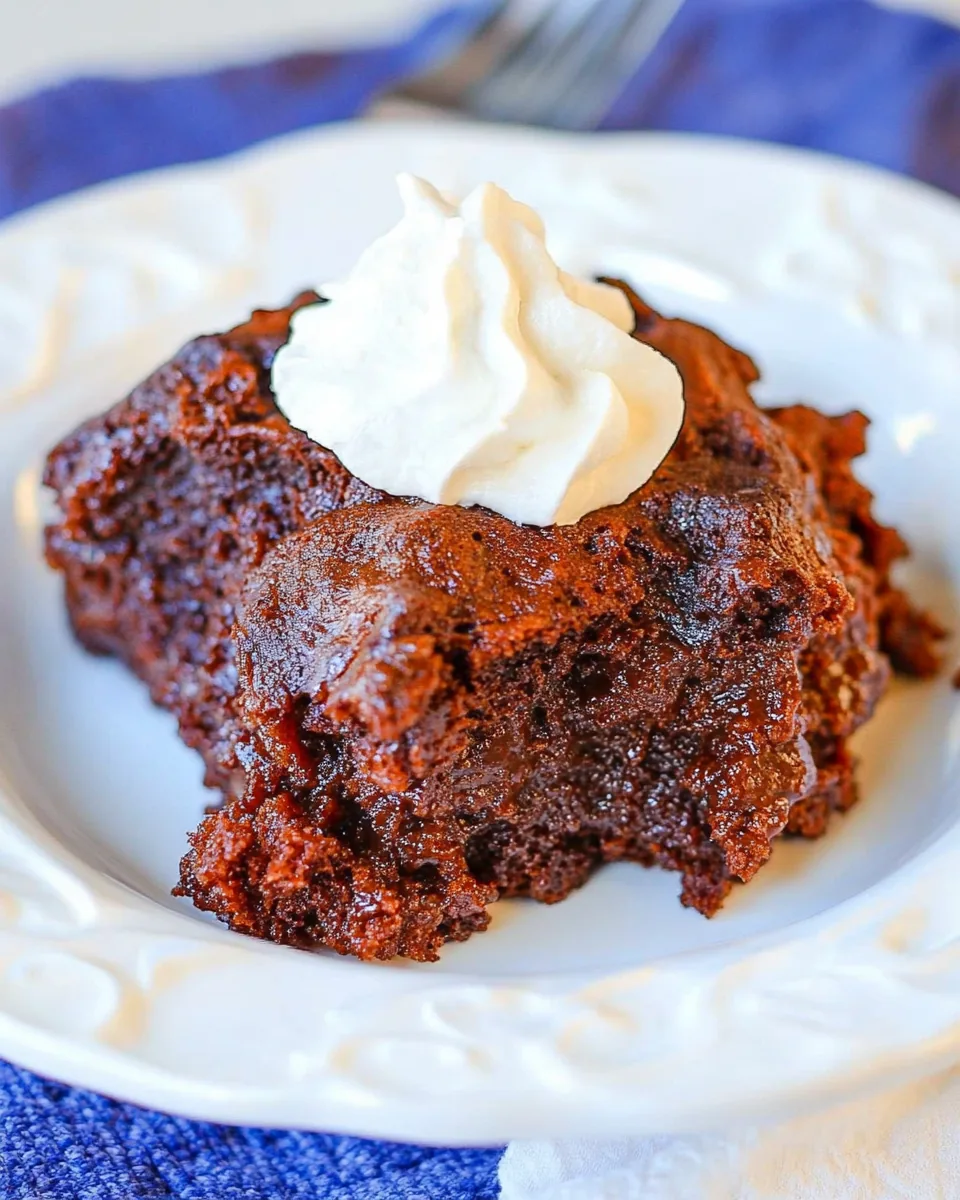 Grandma’s Old Fashioned Chocolate Pudding Cake