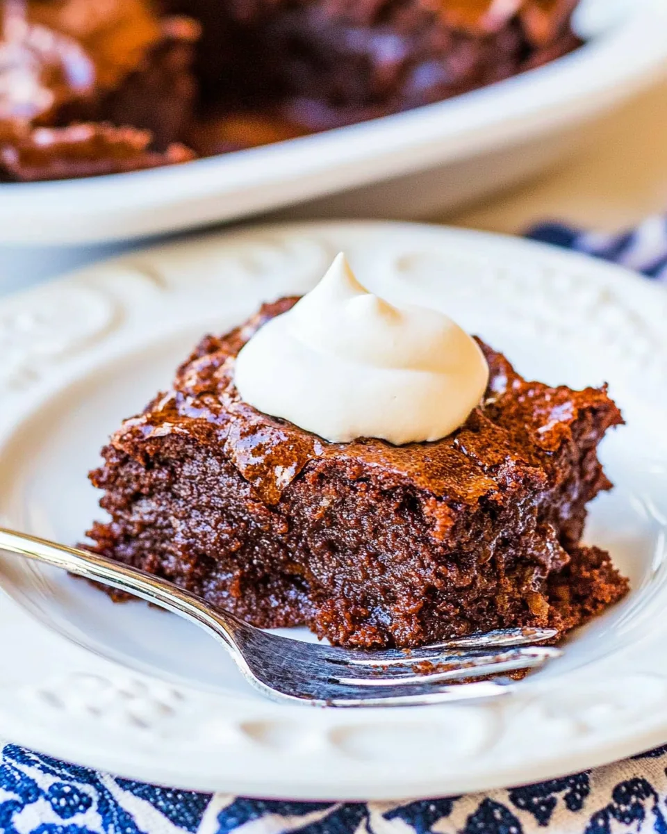 Grandma’s Old Fashioned Chocolate Pudding Cake