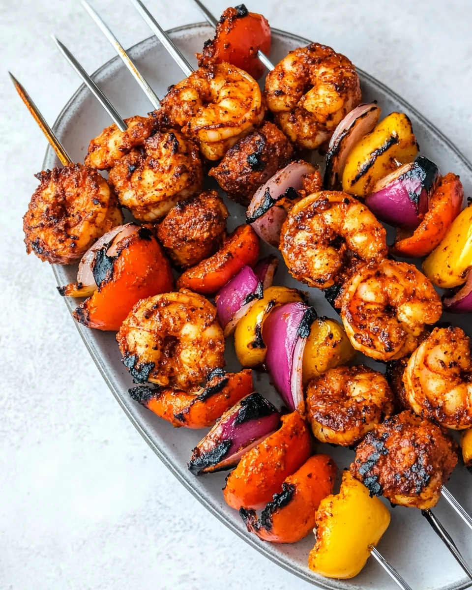 Grilled Cajun Shrimp Kabobs