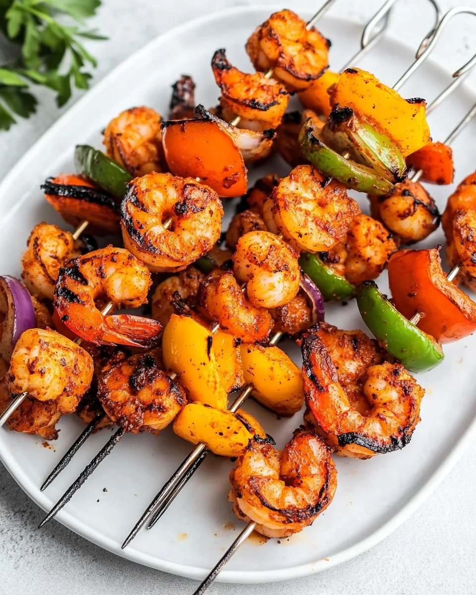 Grilled Cajun Shrimp Kabobs