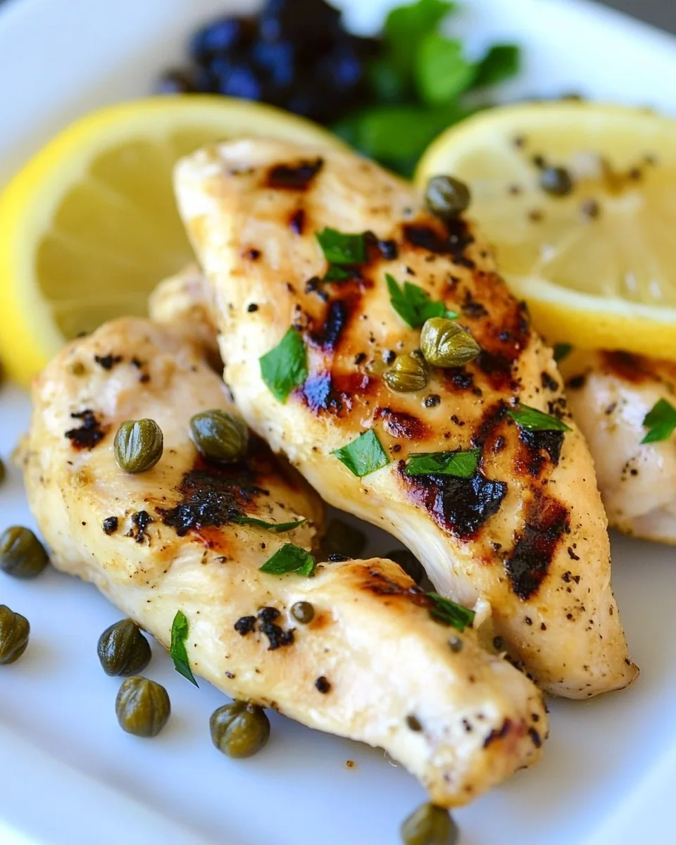 Grilled Chicken with Lemon and Capers