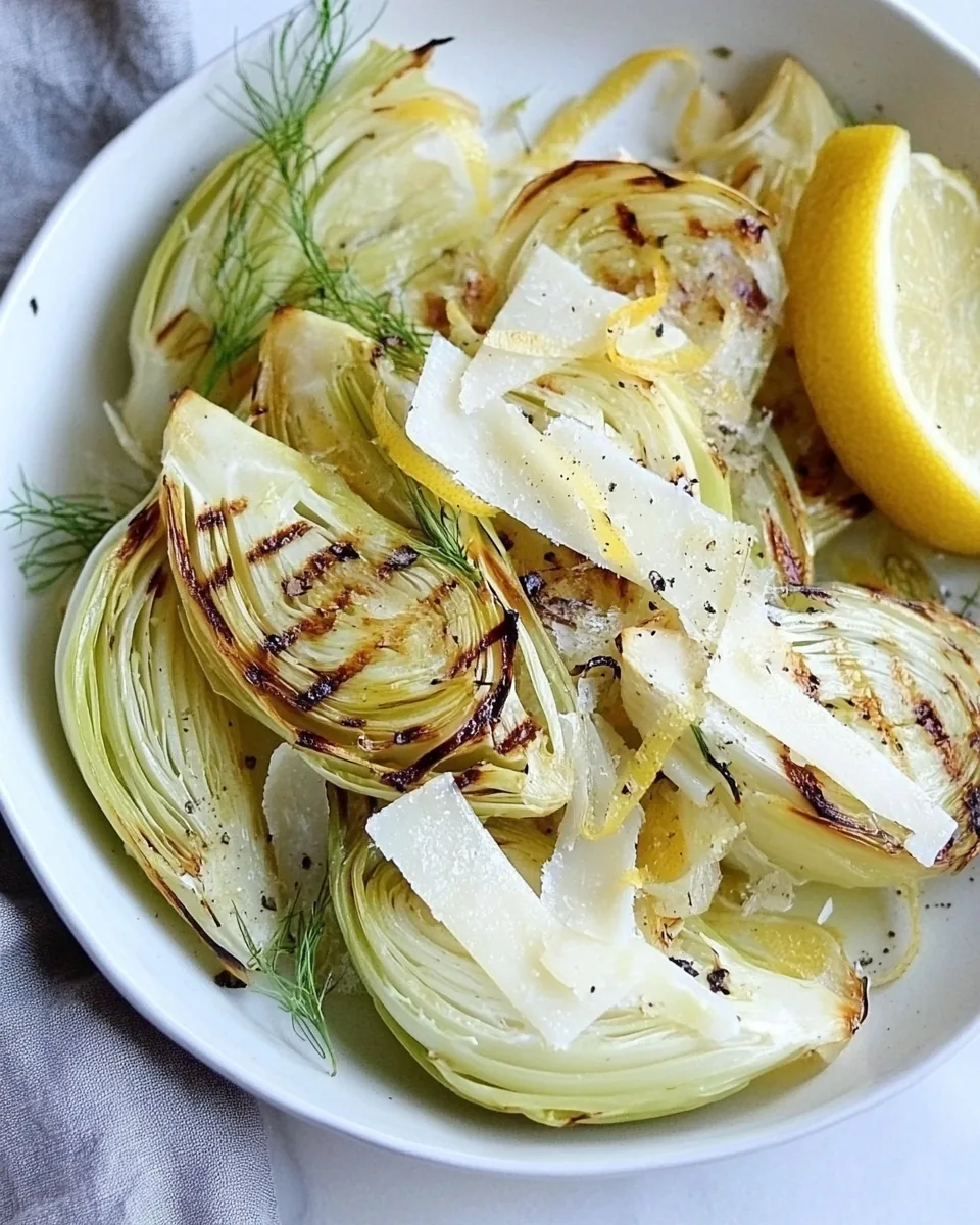 Grilled Fennel with Parmesan and Lemon
