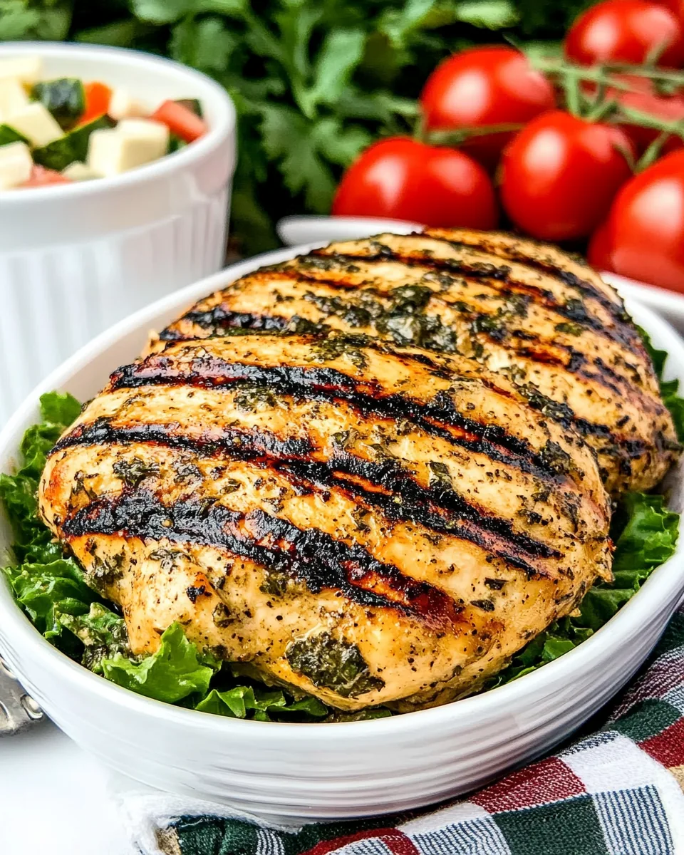 Grilled Greek Ranch Chicken