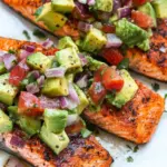 Grilled Salmon with Avocado Salsa