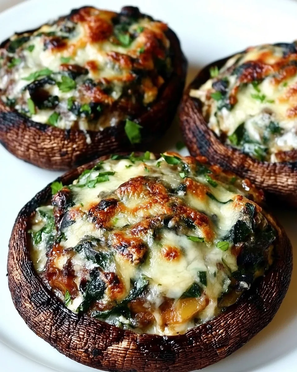 Grilled Stuffed Portobello Mushrooms