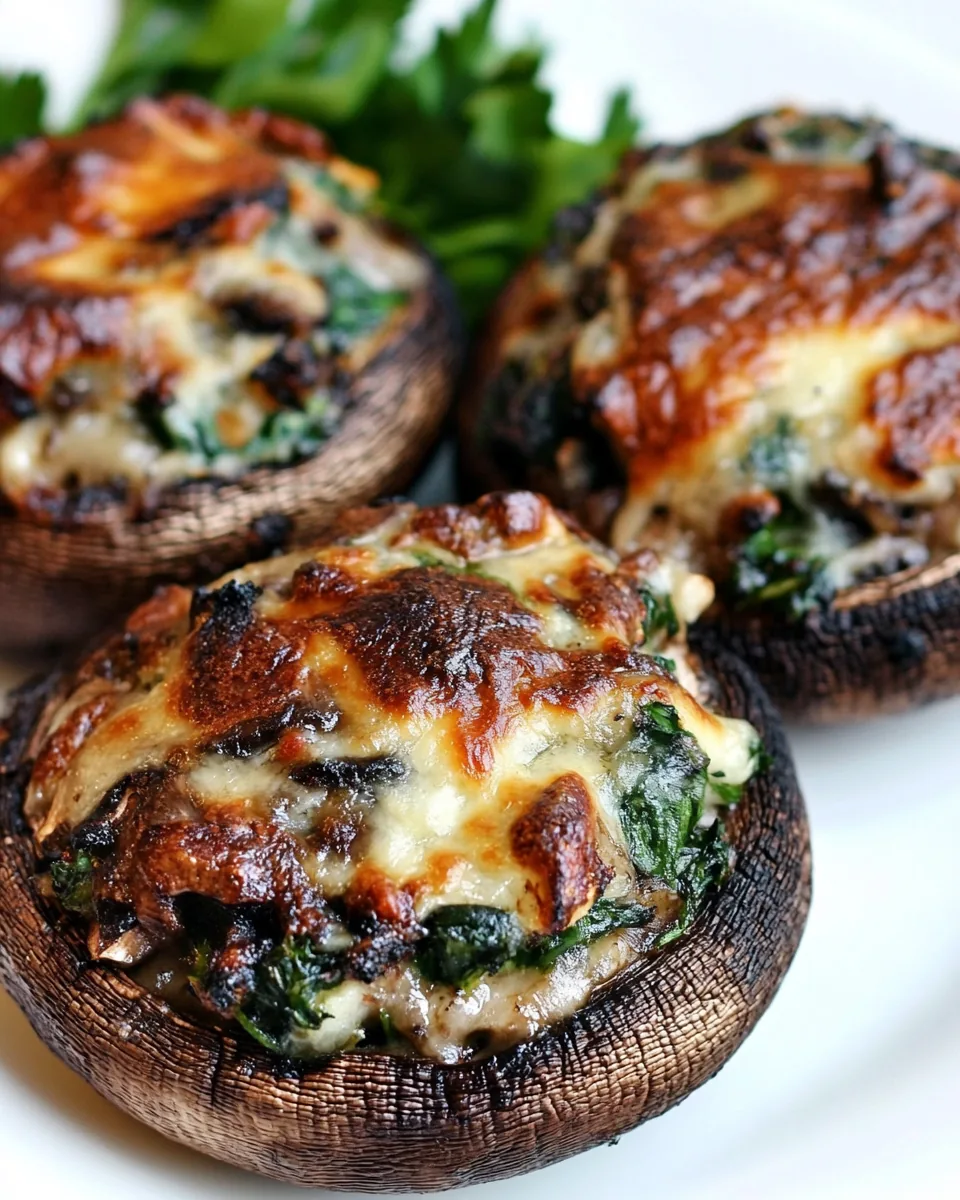 Grilled Stuffed Portobello Mushrooms