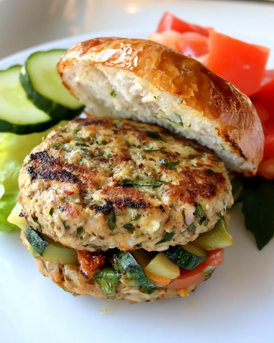 Grilled Turkey Veggie Burgers
