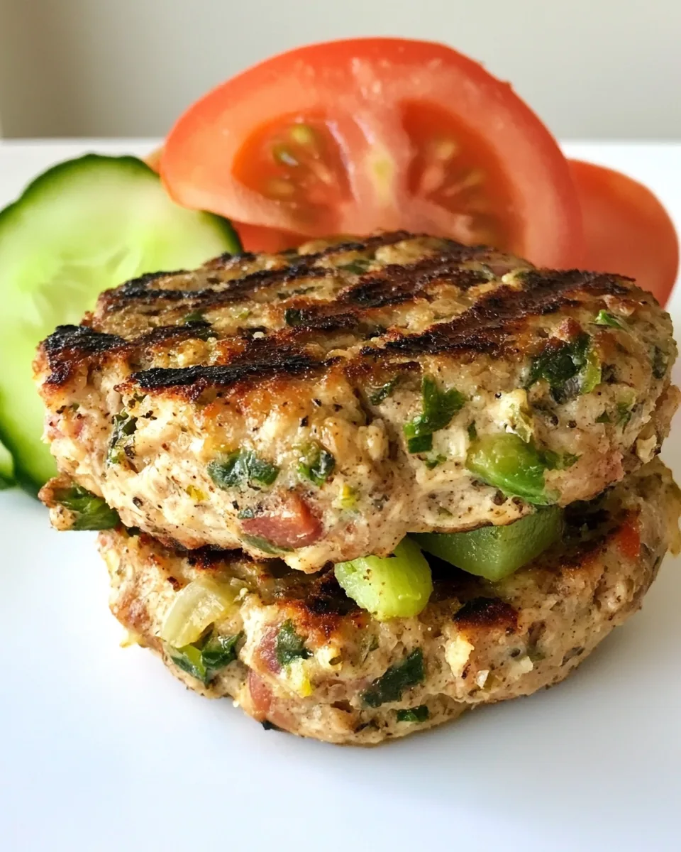 Grilled Turkey Veggie Burgers