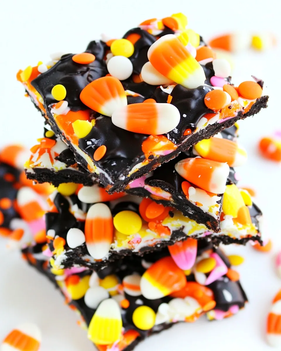 Halloween Candy Corn Cookie Bark