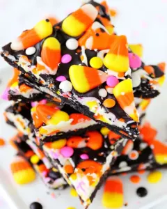 Halloween Candy Corn Cookie Bark