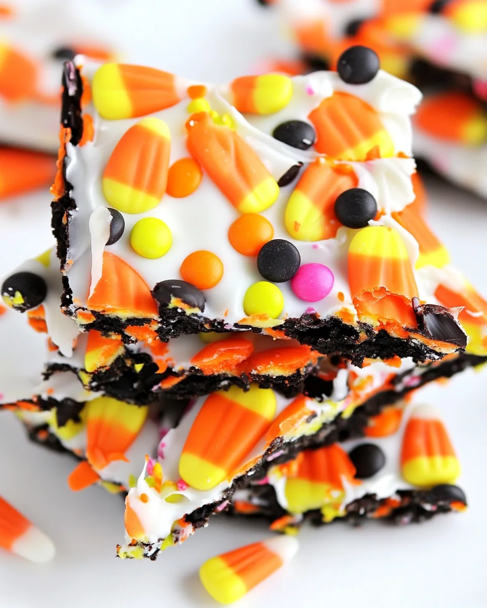 Halloween Candy Corn Cookie Bark
