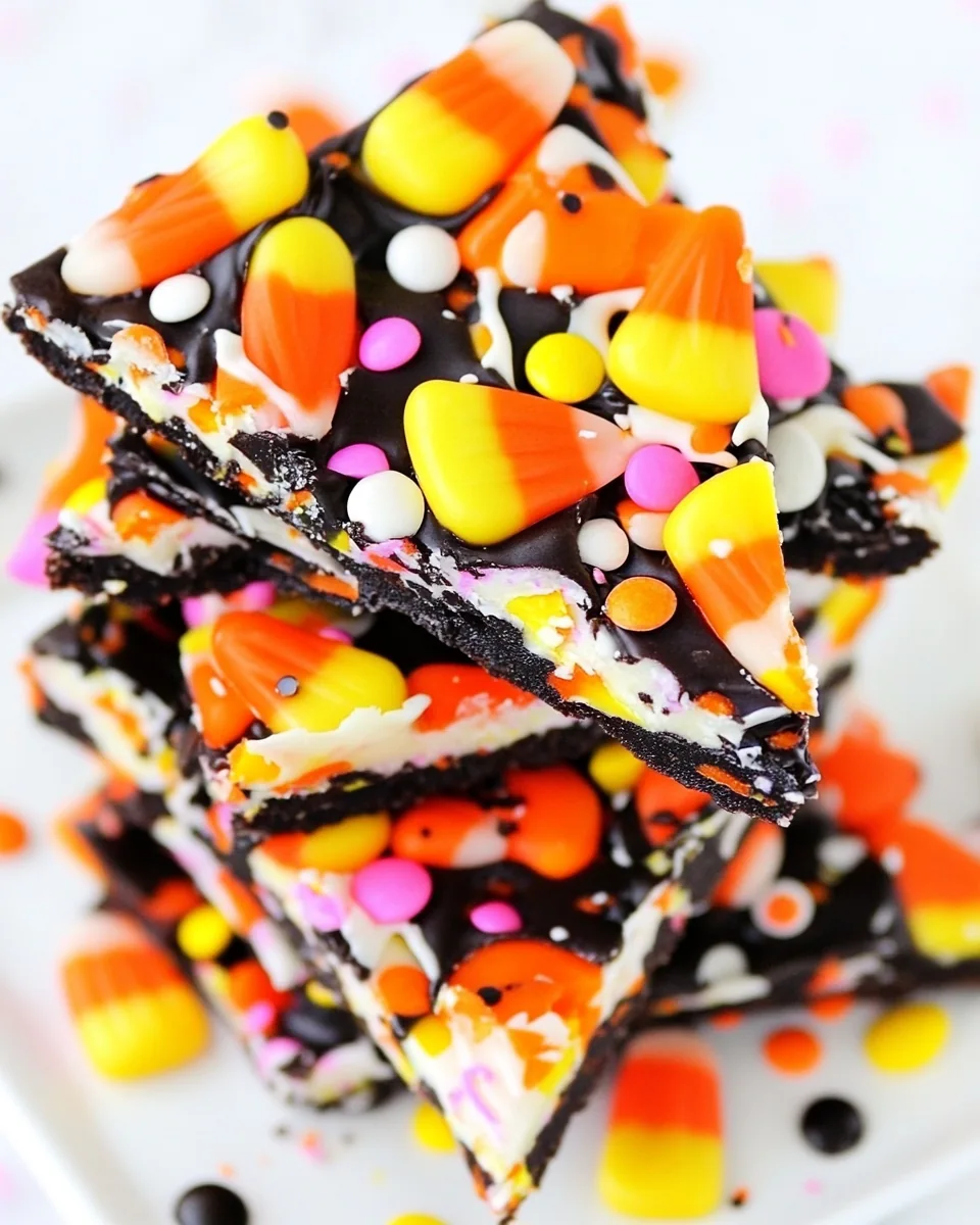 Halloween Candy Corn Cookie Bark