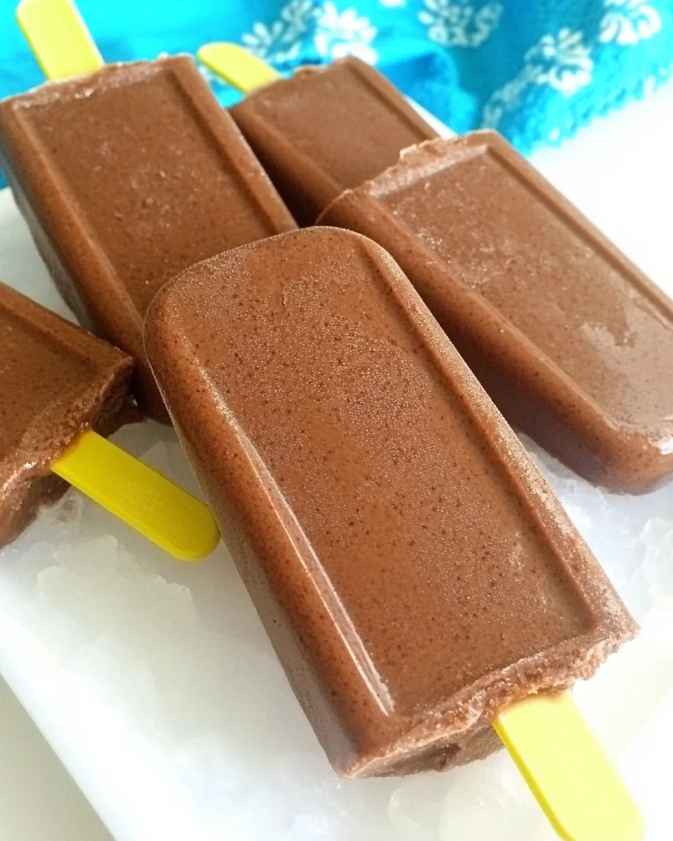 Healthy Chocolate Fudgsicles