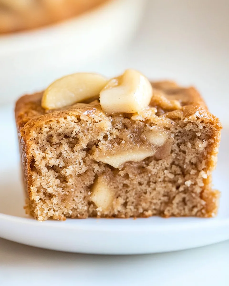 Healthy Flourless Applesauce Cake