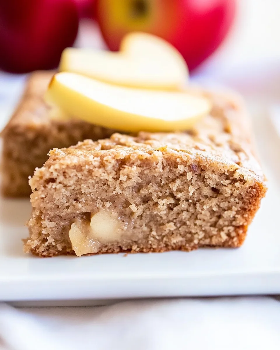 Healthy Flourless Applesauce Cake