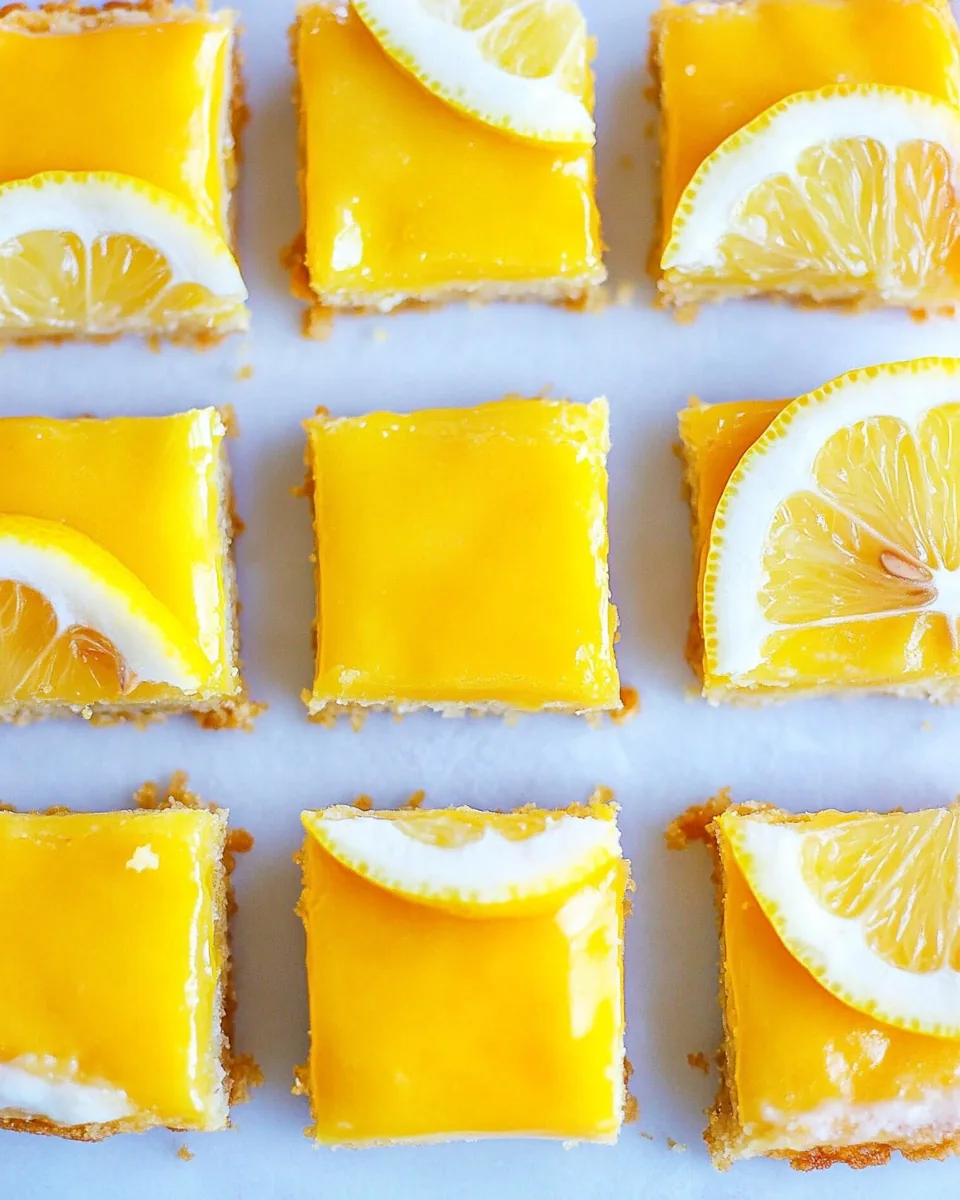 Healthy Lemon Bars