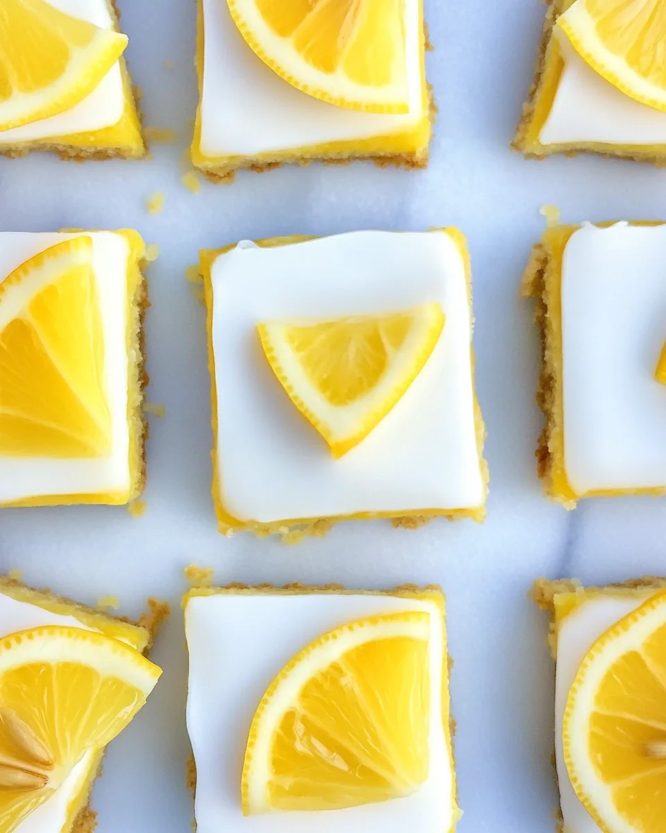 Healthy Lemon Bars