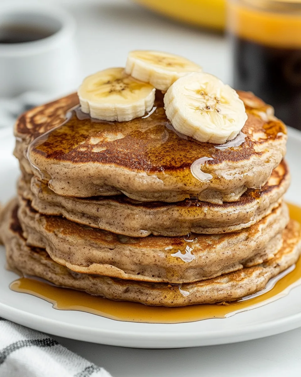 Healthy Whole Wheat Banana Pancakes
