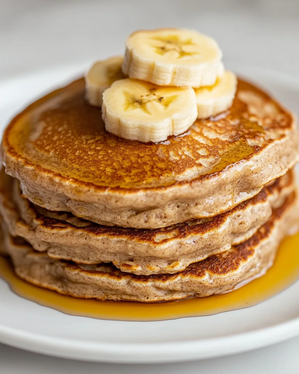 Healthy Whole Wheat Banana Pancakes