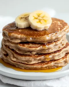 Healthy Whole Wheat Banana Pancakes