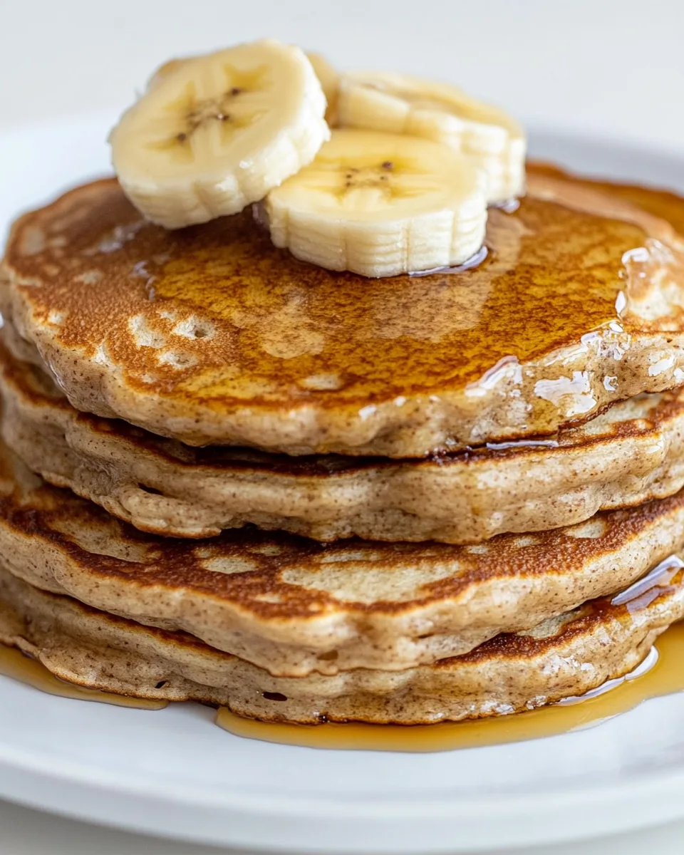 Healthy Whole Wheat Banana Pancakes