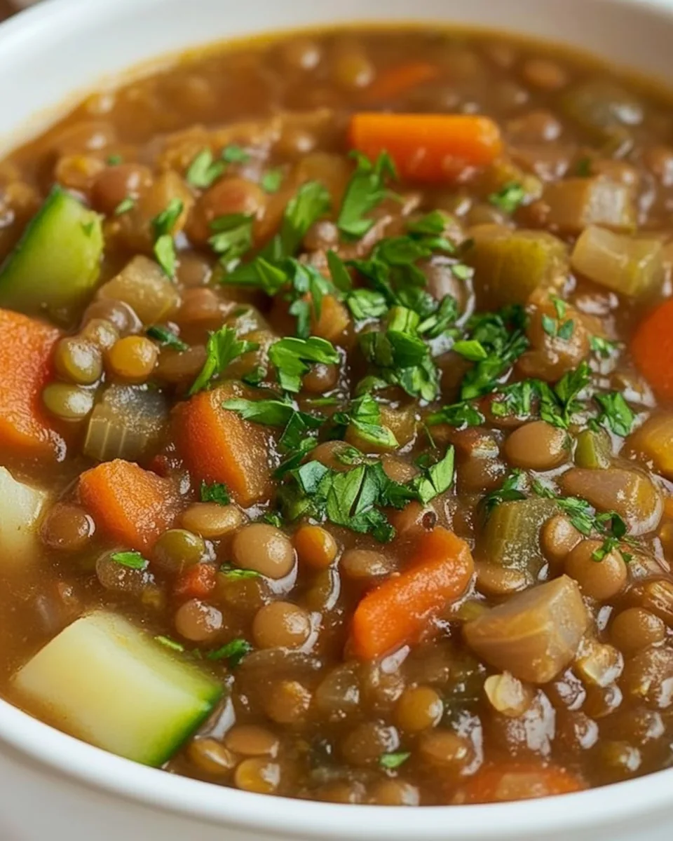 Hearty Lentil and Vegetable Soup