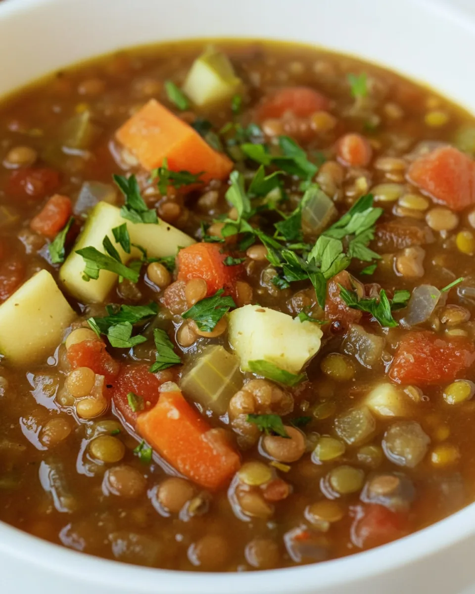 Hearty Lentil and Vegetable Soup