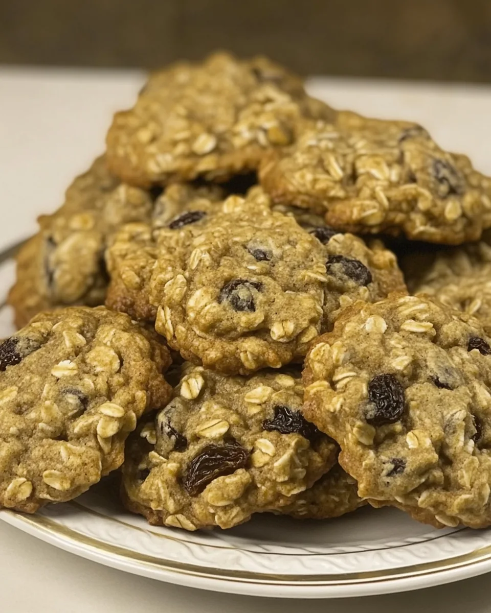 Hearty Oatmeal Raisin Cookies