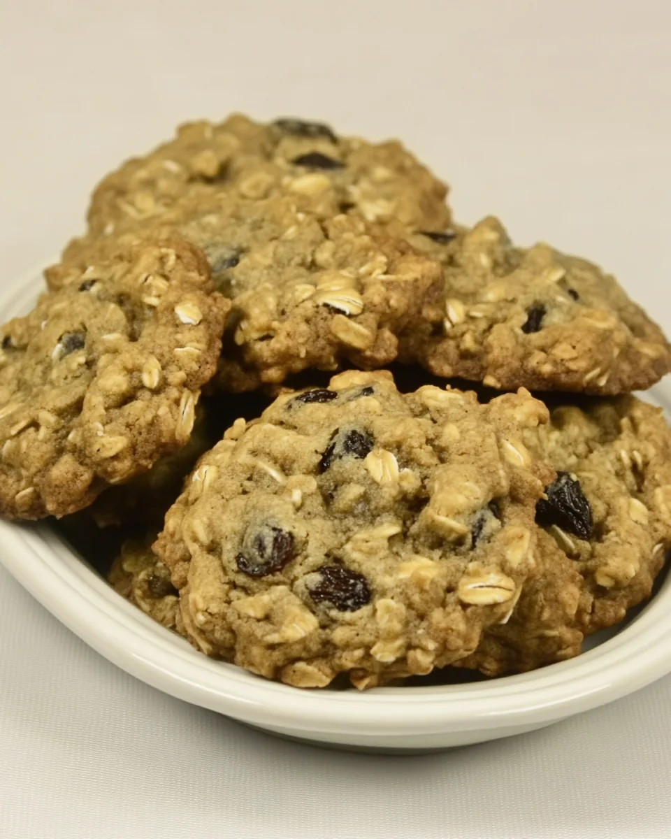 Hearty Oatmeal Raisin Cookies