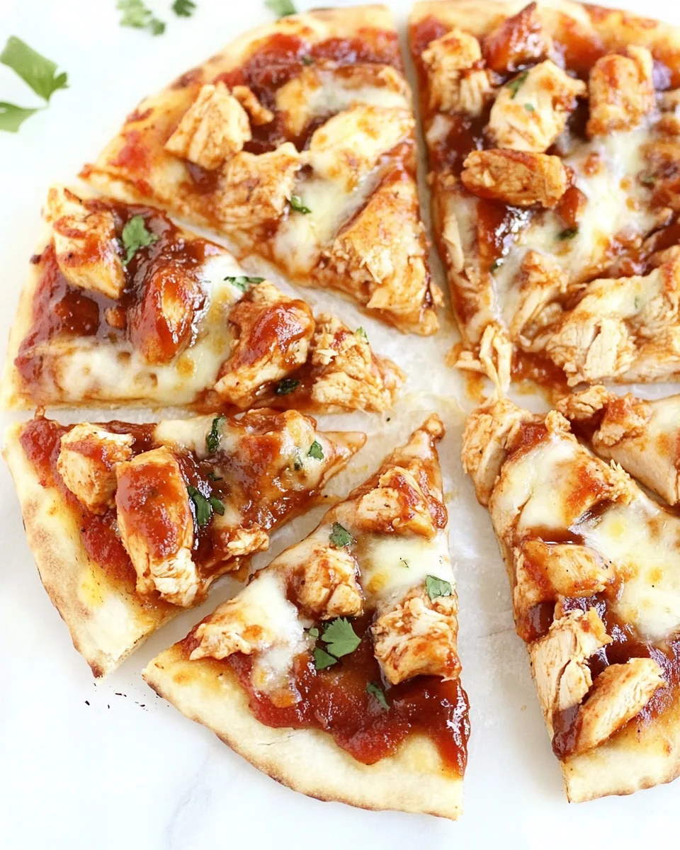 Homemade BBQ Chicken Pizza